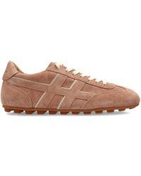 Hogan - Olympia H-Detail Leather Trainers - Lyst