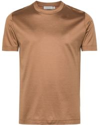 Canali - T-shirt en coton à col rond - Lyst