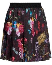 Versace Jeans Couture - Gonna Plissettata A Fiori - Lyst