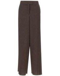Marella - Pinstripe-Pattern Palazzo Pants - Lyst
