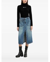 Karl Lagerfeld - Rollkragenpullover mit Logo-Stickerei - Lyst