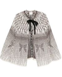 forte_forte - Geometric-Pattern Bow Jacket - Lyst