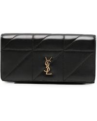Saint Laurent - Jamie Quilted Leather Wallet - Lyst