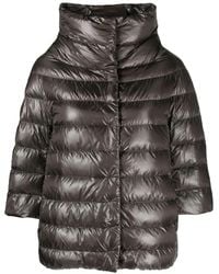 Herno - Funnel-Neck Padded Jacket - Lyst