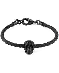 Philipp Plein - Pulsera de cuero - Lyst