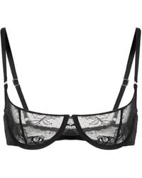 Fleur du Mal - Bouquet Lace Scooped Balconette Bra - Lyst