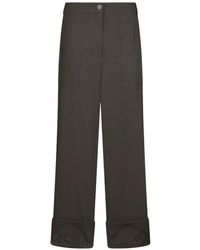 Liu Jo - Pants With Macramé Detail - Lyst