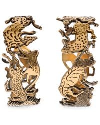 Etro - Hoop Earrings With Animals - Lyst
