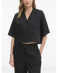 DKNY - Short-Sleeve Convertible-Collar Shirt - Lyst