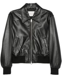 Ami Paris - Ami De Coeur Lederjacke - Lyst