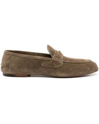Gucci - Interlocking G Suede Loafers - Lyst