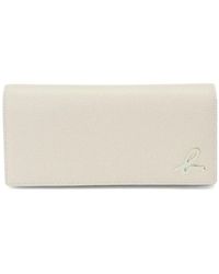 agnès b. - Logo-Plaque Leather Continental Wallet - Lyst