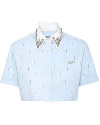 Philipp Plein - Cropped Blouse - Lyst