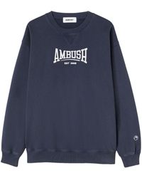 Ambush - Logo-embroidered Organic-cotton Sweatshirt - Lyst