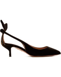 Aquazzura - Pumps Con Fiocco 50Mm - Lyst