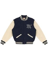 HTC - College Logo-Embroidered Varsity Jacket - Lyst