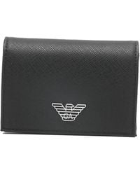 Emporio Armani - Leather Credit Card Case - Lyst