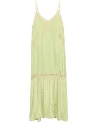 Bimba Y Lola - Lime Lace-Trim Slip Dress - Lyst