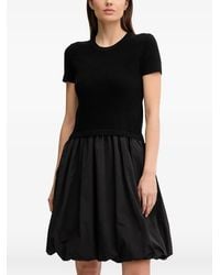 DKNY - Crew-nec Short-sleeve Midi Dress - Lyst