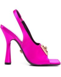 Versace - Sandalen mit hohem Absatz - Lyst