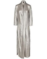 Tessitura Body Couture - Abaya Metallic-Effect Maxi Dress - Lyst