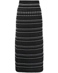 McQueen - Fitted Midi Skirt - Lyst