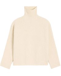 Ami Paris - Funnel-Neck Wool Sweater - Lyst