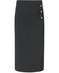 Pinko - Button-Detail Pencil Skirt - Lyst