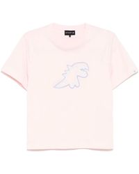 SPORT b. by agnès b. - T-Shirt Met Dino-Borduurwerk En Korte Mouwen - Lyst