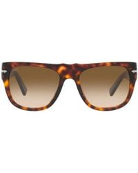 Persol - Tortoiseshell Rectangle-Frame Sunglasses - Lyst
