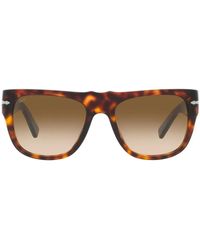 Persol - Tortoiseshell Rectangle-Frame Sunglasses - Lyst