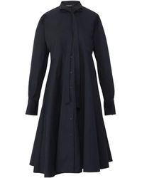 Fabiana Filippi - Midi-Jurk Met Gestrikte Hals - Lyst