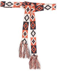 Pierre Louis Mascia - Geometric-Pattern Tassel-Edge Belt - Lyst