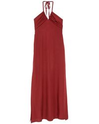 MOUTAKI - Halterneck Maxi Dress - Lyst