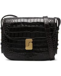 Soeur - Mini Embossed-Leather Shoulder Bag - Lyst