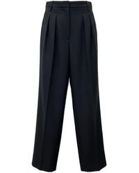 Prada - Pleated Straight-Leg Trousers - Lyst