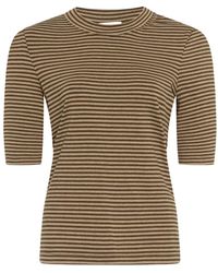 Rosetta Getty - T-Shirt A Righe - Lyst