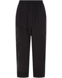 By Walid - Floral-Embroidered Elasticated-Waist Trousers - Lyst