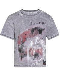 RRR123 - Distressed T-Shirt - Lyst