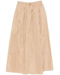 Fabiana Filippi - Drawstring Gathered Maxi Skirt - Lyst