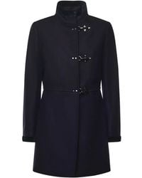 Fay - Einreihiger Mantel mit Knebelverschluss - Lyst