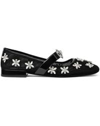 Versace - Ribbon Flat Shoes - Lyst