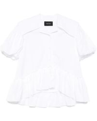 Simone Rocha - Blouse Met Pofmouwen En Matrozenkraag - Lyst