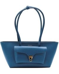 Coccinelle - Medium Double Beat Leather Shoulder Bag - Lyst