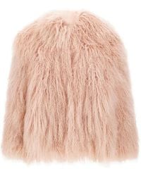 THE TOUCH - Marina Lamb-Fur Jacket - Lyst