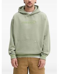 Karlkani - Logo-Embroidered Striped-Trim Hoodie - Lyst