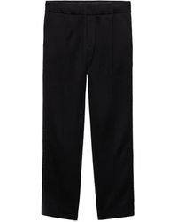 Prada - Cotton Fleece Pants With Re-Nylon Details - Lyst