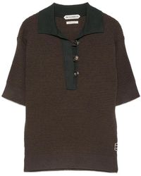 JW Anderson - Waffle-Knit Short-Sleeve Polo Shirt - Lyst