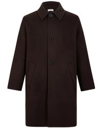 Fursac - Wool Button-Front Overcoat - Lyst