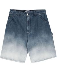 MSGM - Jeans-Shorts mit Ombré-Effekt - Lyst
